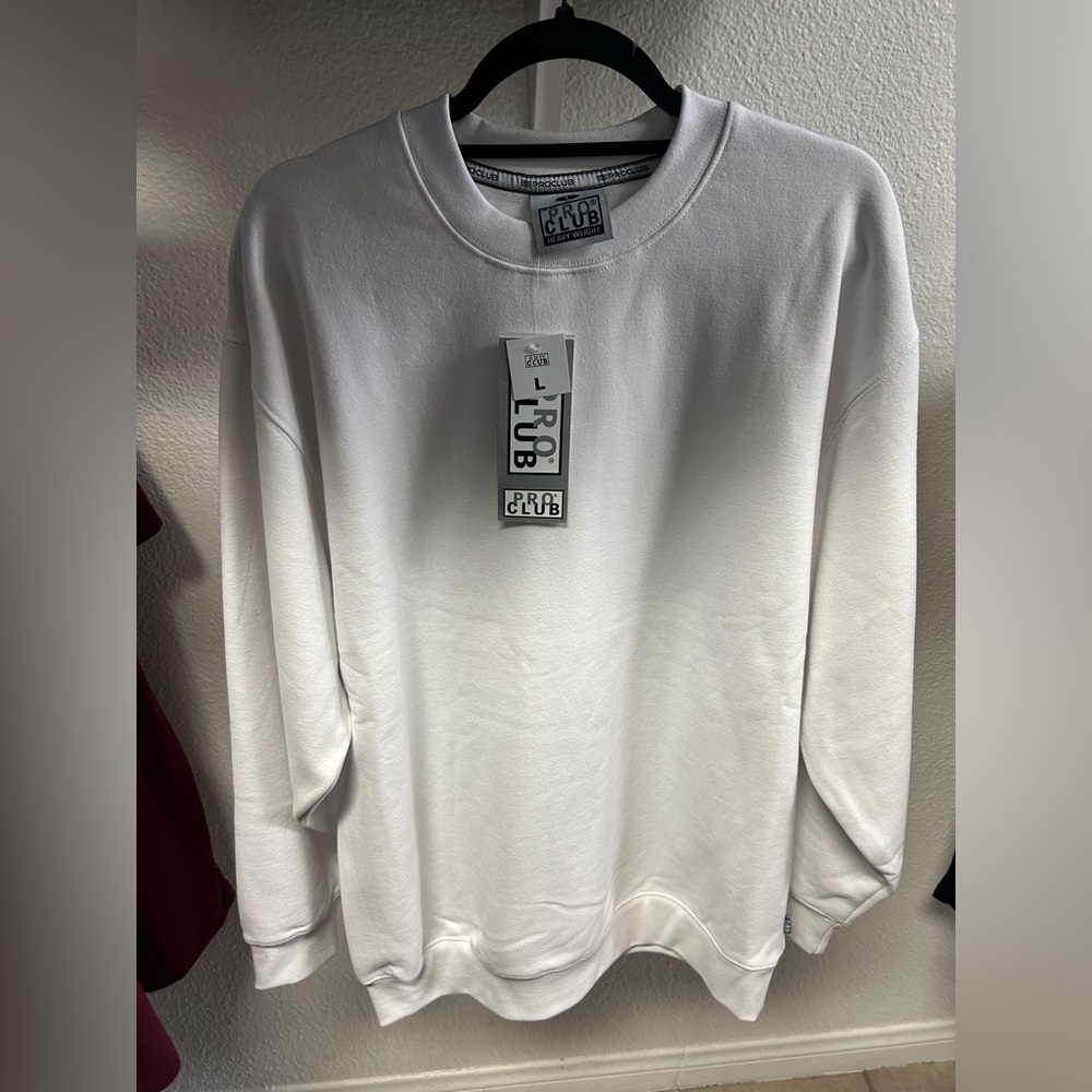 Pro Club Heavyweight Crew Neck - White